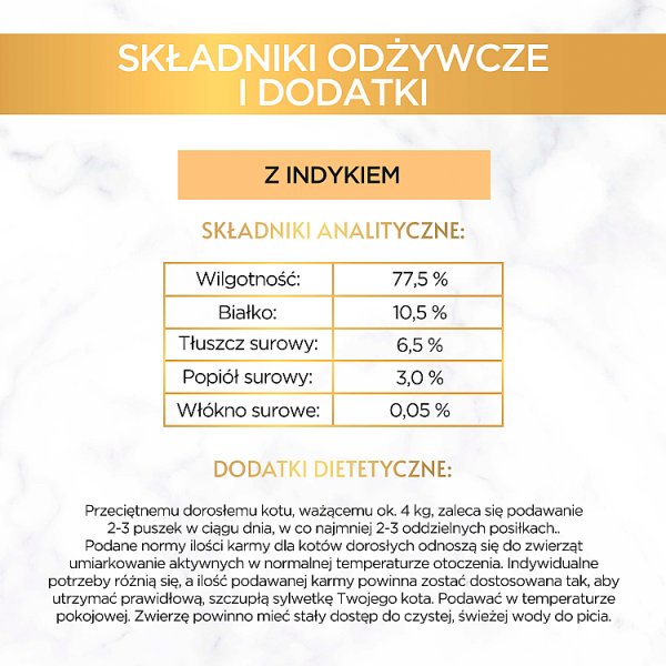 Gourmet Gold Karma dla kotów mus z indykiem 85 g