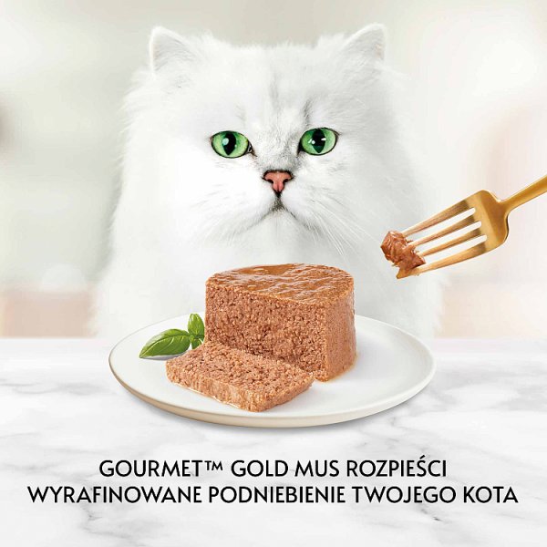 Gourmet Gold Karma mokra dla dorosłych kotów mus z łososiem 85 g
