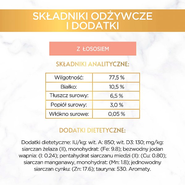 Gourmet Gold Karma mokra dla dorosłych kotów mus z łososiem 85 g