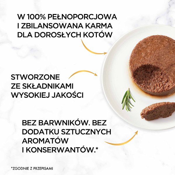 Gourmet Gold Karma mokra dla dorosłych kotów mus z jagnięciną 85 g