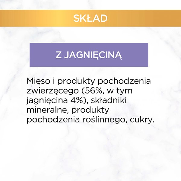 Gourmet Gold Karma mokra dla dorosłych kotów mus z jagnięciną 85 g