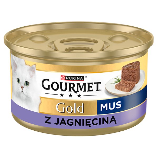 Gourmet Gold Karma mokra dla dorosłych kotów mus z jagnięciną 85 g