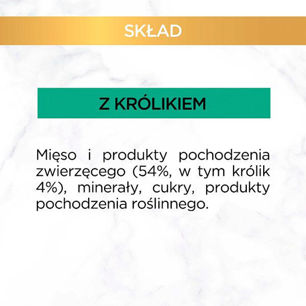 Gourmet Gold Karma dla kotów pasztet z kawałkami królika 85 g