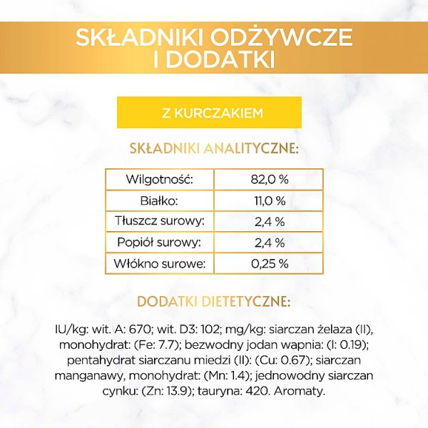 Gourmet Gold Karma dla kotów kawałki w smakowitym sosie z kurczakiem 85 g