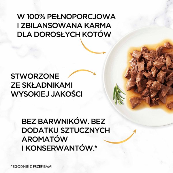Gourmet Gold Karma dla kotów kawałki w smakowitym sosie z wołowiną 85 g
