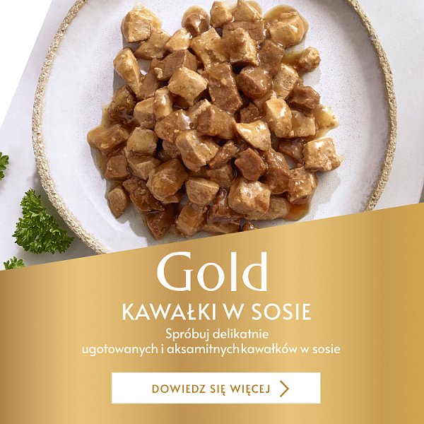 Gourmet Gold Karma dla kotów kawałki w smakowitym sosie z wołowiną 85 g