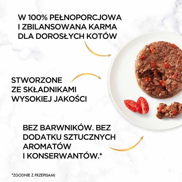 Gourmet Gold Karma dla kotów savoury cake z wołowiną i pomidorami 85 g