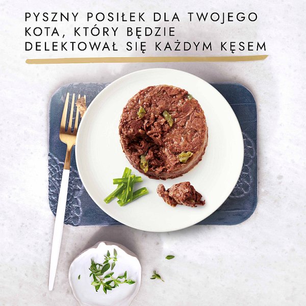 Gourmet Gold Karma dla kotów savoury cake z jagnięciną i zieloną fasolą 85 g
