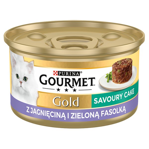 Gourmet Gold Karma dla kotów savoury cake z jagnięciną i zieloną fasolą 85 g