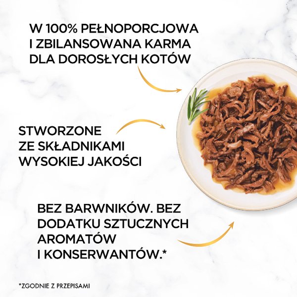 Gourmet Gold Karma dla kotów z wołowiną 85 g