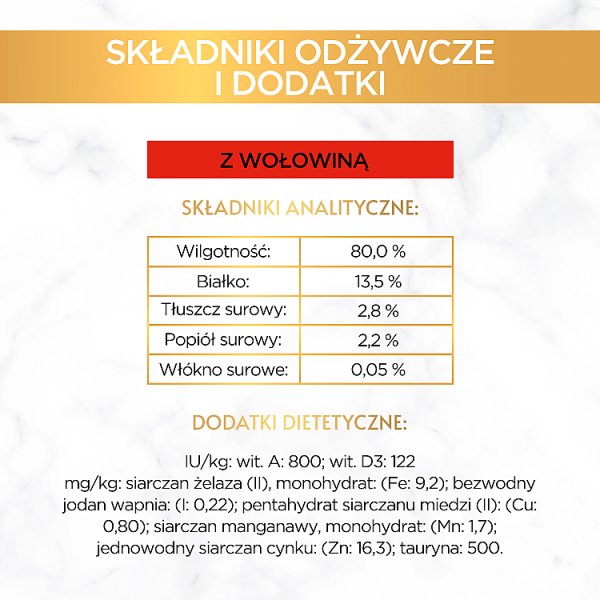 Gourmet Gold Karma dla kotów z wołowiną 85 g