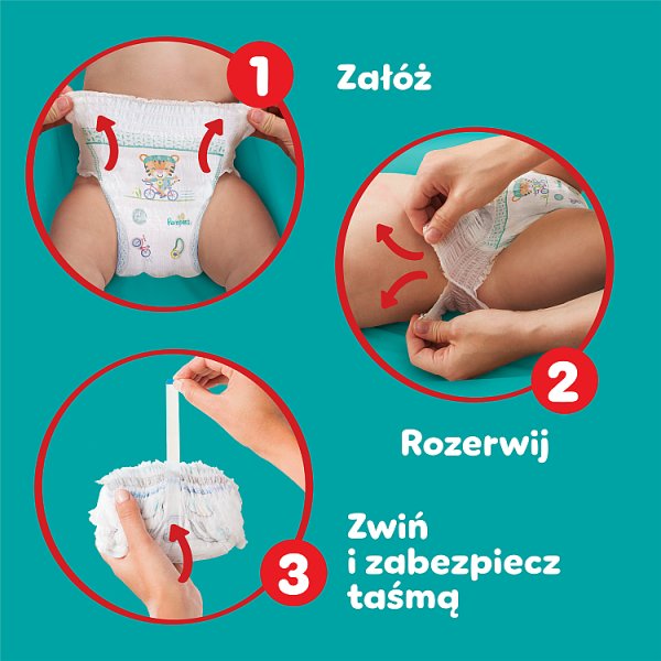 Pieluchomajtki Pampers Active Baby, rozmiar 4, pieluszki 25, 9kg-15kg