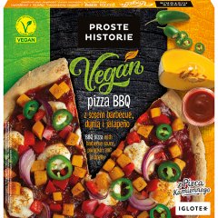 Proste Historie Vegan Pizza BBQ z sosem barbecue dynią i jalapeño 340 g