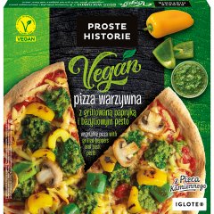 Proste Historie Vegan Pizza warzywna z grillowaną papryką i bazyliowym pesto 345 g