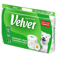 Velvet Papier toaletowy rumianek i aloes 12 rolek