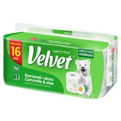 Velvet Papier toaletowy rumianek i aloes 16 rolek
