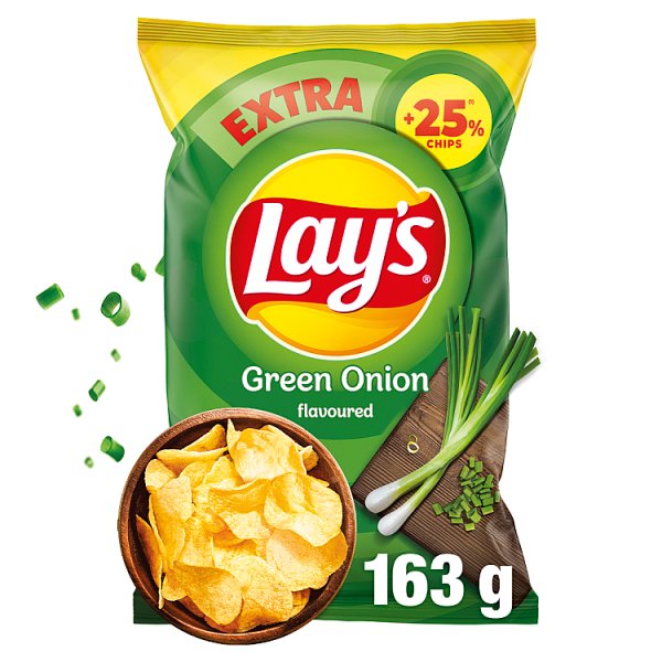Lay's Chipsy ziemniaczane o smaku zielonej cebulki 163 g