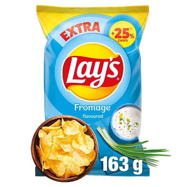Lay's Chipsy ziemniaczane o smaku śmietankowego serka z ziołami 163 g