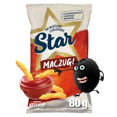 Star Maczugi Chrupki kukurydziane o smaku ketchup 80 g