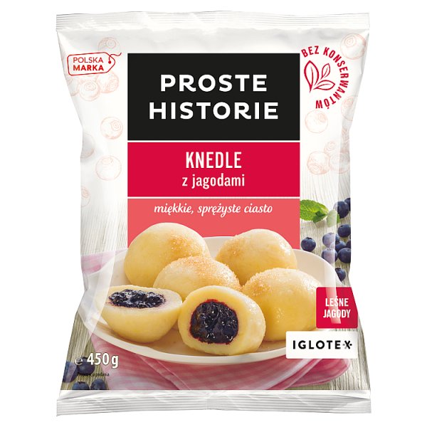 Proste Historie Knedle z jagodami 450 g