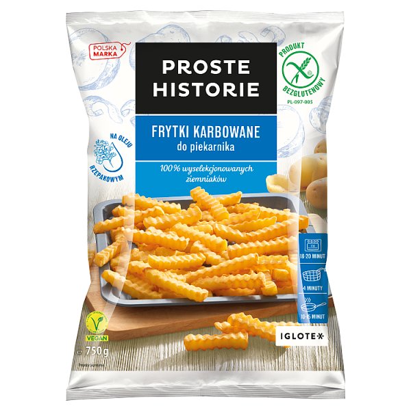 Proste Historie Frytki karbowane do piekarnika 750 g
