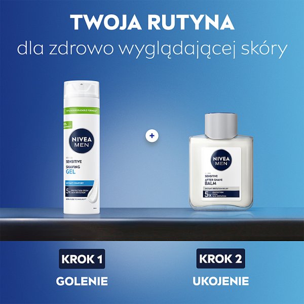 Nivea MEN Sensitive Łagodzący żel do golenia 200 ml