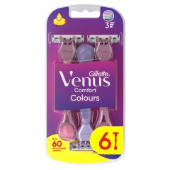 Gillette Venus Comfort Colours Maszynki Jednorazowe Do Golenia, Opakowanie 6 Sztuk