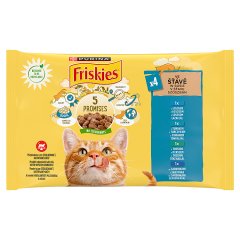 Friskies 5 Promises Karma dla dorosłych kotów w sosie 340 g (4 x 85 g)