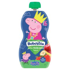 BoboVita Mus jabłko truskawki banan po 6 miesiącu 100 g