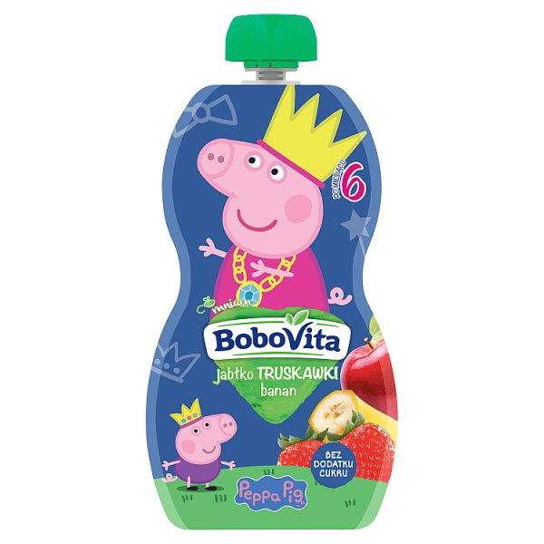 BoboVita Mus jabłko truskawki banan po 6 miesiącu 100 g