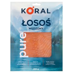 Koral Łosoś wędzony na zimno plastry 200 g