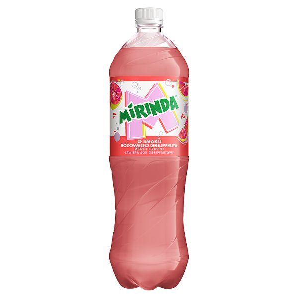 Napój gaz Mirinda pink grapefruit doliczana jest kaucja 0,50 zł