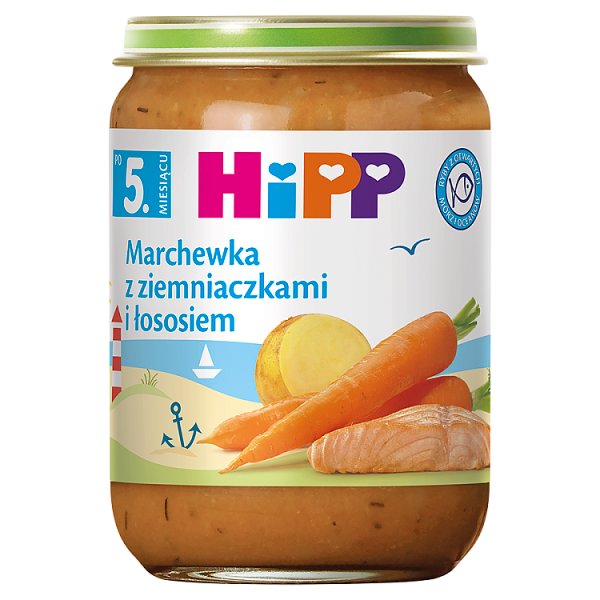 HiPP Marchewka z ziemniaczkami i łososiem po 5. miesiącu 190 g