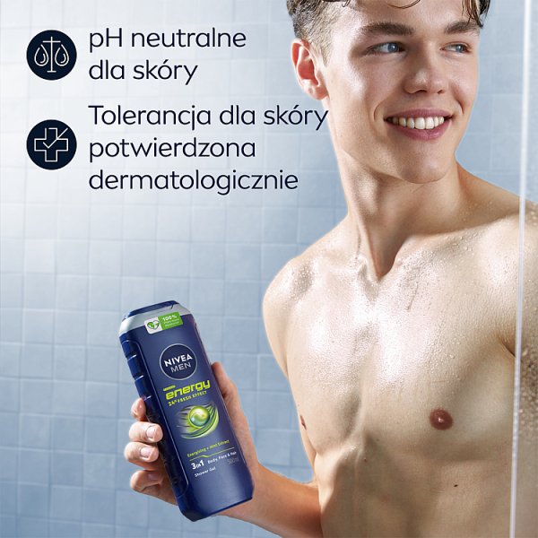 Nivea MEN Energy Żel pod prysznic dla mężczyzn 500 ml