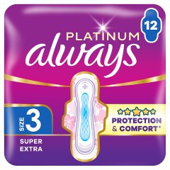 Always Platinum Podpaski Super Extra (Rozmiar 3) 12 Sztuk
