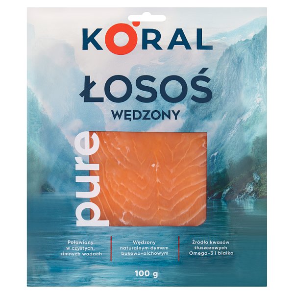 Koral Pure Łosoś wędzony 100 g