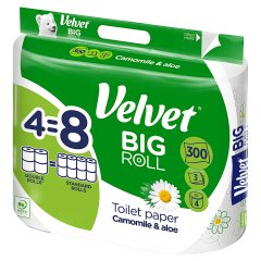 Velvet Big Roll Camomile & Aloe Papier toaletowy 4 rolki