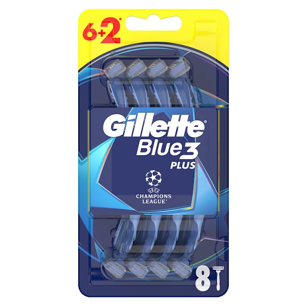 Gillette Blue3 Plus Comfort, maszynki jednorazowe dla mężczyzn, 8 sztuk