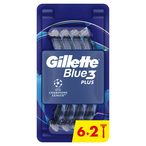 Gillette Blue3 Plus Comfort, maszynki jednorazowe dla mężczyzn, 8 sztuk