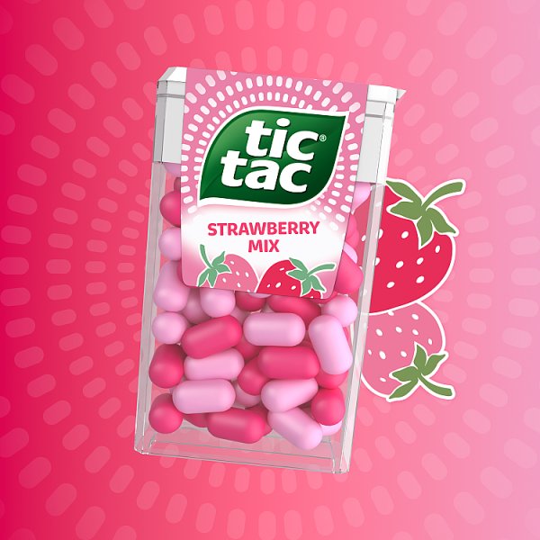 Tic Tac Drażetki o smaku truskawki 54 g