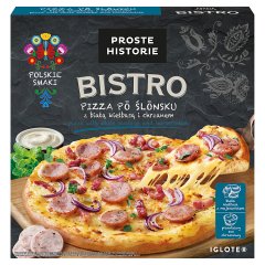 Proste Historie Bistro Pizza po ślonsku z białą kiełbasą i chrzanem 385 g