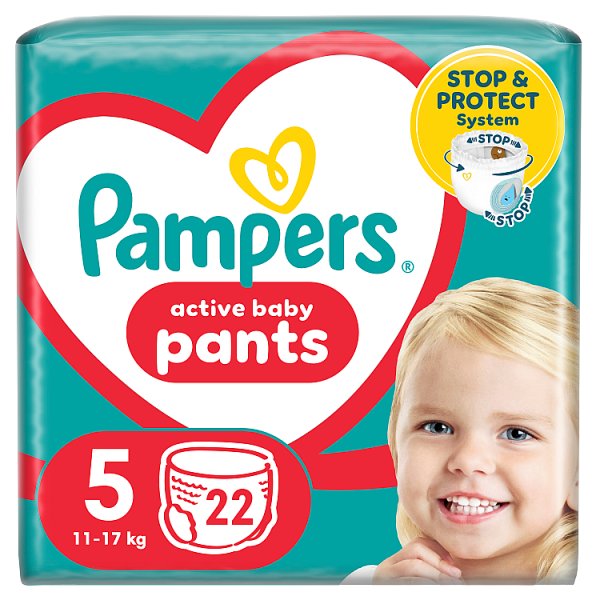 Pieluchomajtki Pampers Active Baby, rozmiar 5, pieluszki 22, 11kg-17kg