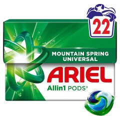 Ariel Allin1 PODS Mountain Spring Universal Kapsułki Do Prania, 22 Prań