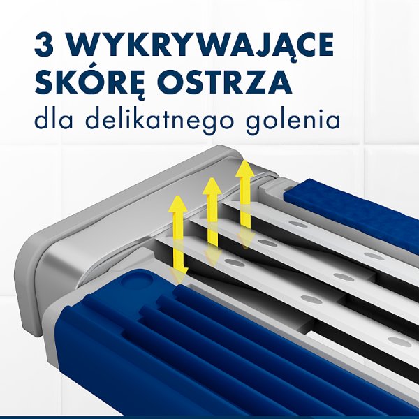 Gillette Blue3 Comfort Slalom Jednorazowa maszynka do golenia dla mężczyzn, 3 sztuk