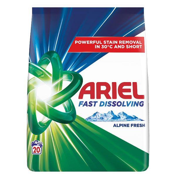 Ariel Alpine Fresh Proszek Do Prania Detergent Do Prania, 1.1 kg, 20 Prań