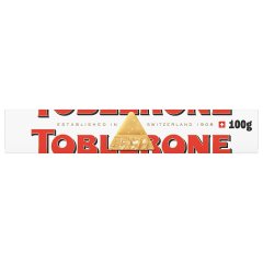 Toblerone Szwajcarska czekolada biała z nugatem miodowo-migdałowym 100 g