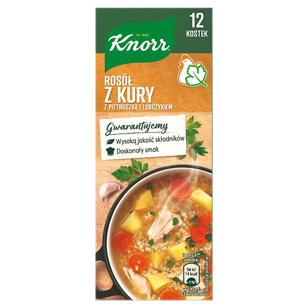 Knorr Rosół z kury z pietruszką i lubczykiem 120 g (12 x 10 g)