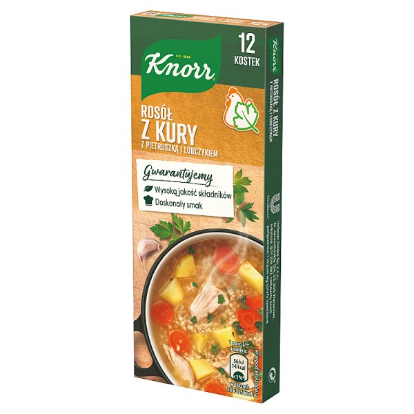 Knorr Rosół z kury z pietruszką i lubczykiem 120 g (12 x 10 g)