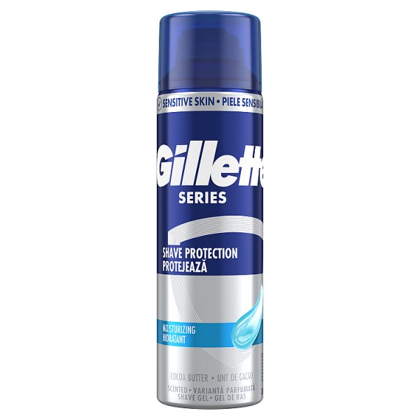 Gillette Series Nawilżający żel do golenia z masłem kakaowym, 200 ml