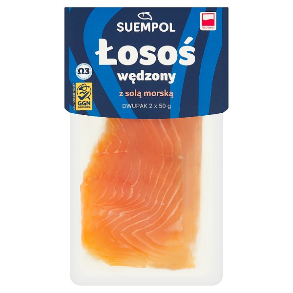 Suempol Łosoś wędzony z solą morską 100 g (2 x 50 g)
